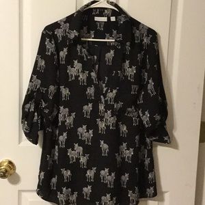 Zebra print Blouse